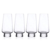 Carrol Boyes Baobab Set Of 4 Footed Hi Ball Glasses In Clear