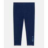 Guess Girls Reversible Leggings In Blue Multi