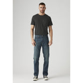 Levis Mens Athletic Taper Lost In Time Jeans In Navy