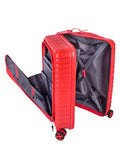 Cellini Bizlite Front Opening Carry On Trolley Case In Red