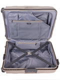 Cellini Safetech 4 Wheel Trolley Case Brown