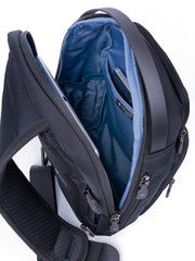 Cellini Sidekick Exec Crossbody Bag In Black