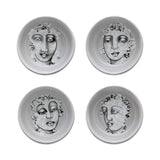 Carrol Boyes Cereal & Soup Bowl Set Of 4 Succulent Faces