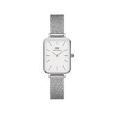 Daniel Wellington Quadro Mesh Silver White Watch