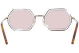 Chloe Havana Azur Unisex Sunglasses In Gold