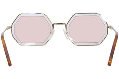 Chloe Havana Azur Unisex Sunglasses In Gold