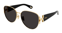 Chloe Sunglasses Woman Gold Black Grey Ch0261Sk-001