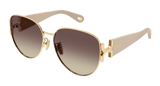 Chloe Womens Sunglasses In Gold Ivory Brown CH0261SK-003