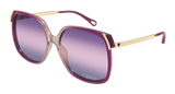 Chloe Sunglasses Womens In Burgundy Gold Violet CH0286S-006