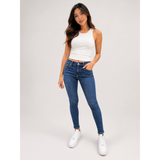 Calvin Klein High Rise Skinny Jeans In Denim Dark