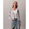 Calvin Klein Mens Archive Logo French Terry Hoodie In Grey