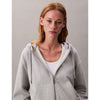 Calvin Klein Mens Archive Logo French Terry Hoodie In Grey