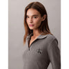 Calvin Klein Womens Monologo Rib Mini Dress In Grey