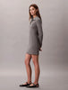 Calvin Klein Mens Monologo Rib Mini Dress In Grey