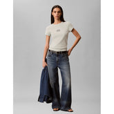 Calvin Klein Baby Rib Logo T-Shirt In Mint