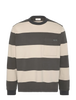 Calvin Klein Mens Sueded Stripe Pocket Long Sleeve T-Shirt In Black Multi