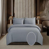 Cotton Co Gigi Micro Satin Cotton Duvet over Set In Grey