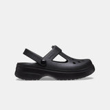 Crocs Girls Classic Mary Jane Clog Shoes In Black