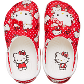 Crocs Girls Hello Kitty Classic Clog Sandals In Red/White Multi