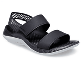 Crocs Literide 360 Sandals In Black & Grey
