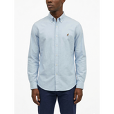 Polo Mens Long Sleeve Essential Oxford Shirt In Blue