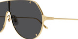 Cartier Santos de Cartier Sunglasses In Black & Gold