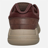 Caterpilar Mens Hex Lite Leather Shoes In Mahogany