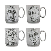 Carrol Boyes Mug Set Of 4 Succulent Faces