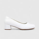 Hush Puppies Ladies Soft Fynn Heels In White