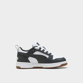 Puma Boys Rebound V6 Lo Ac+ Inf Shoes In Grey & White