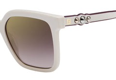 Fendi Square Sunglasses For Women In Ivory