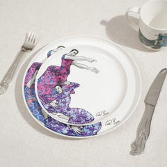 Side Plate Set Of 4-Dancing Girls