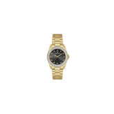 Daniel Klein Ladies Gunmeatl Dial Watch In Gold