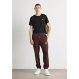Calvin Klein Mens Graphic Joggers In Dark Brown