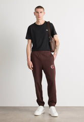 Calvin Klein Mens Graphic Joggers In Dark Brown