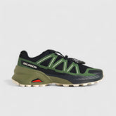 Salomon Mens Speedcross Peak Shoes In Black and Olive