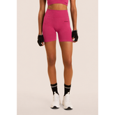 Freddy Womens Knitted Seamless Legging Short In Pink