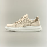Replay Womens Olympe Allover Sneakers In Gold
