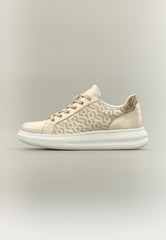 Replay Womens Olympe Allover Sneakers In Gold