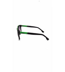 Diesel Square Frame Sunglasses For Men In Black & Green