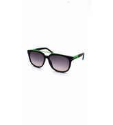 Diesel Square Frame Sunglasses For Men In Black & Green