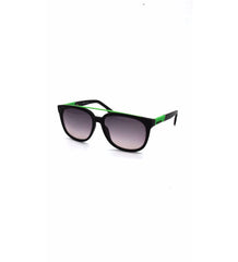Diesel Square Frame Sunglasses For Men In Black & Green