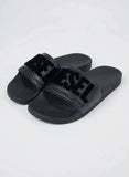 Diesel Mens Mayemi Flock Sandals In Black