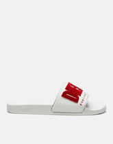 Diesel Mens Mayemi Flock Sandals In White