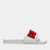 Diesel Mens Mayemi Flock Sandals In White