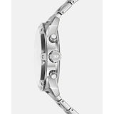 Diesel Mens Spiked Advanced Stainless Steel Watch In Silver