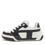 Diesel Mens D-Ollie Low Sneakers In White & Black