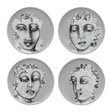 Carrol Boyes Dinner Plate Set Of 4-Succulent Faces