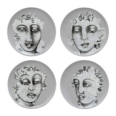 Carrol Boyes Dinner Plate Set Of 4-Succulent Faces