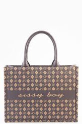Sissyboy Bg764 All Over Print Shopper Brown